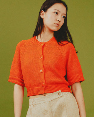 Cotton Buttoned Top Mandarina by Cordera | Couverture & The Garbstore