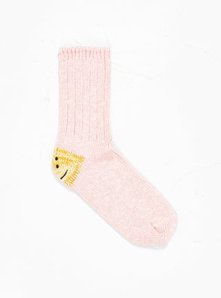 Rainbowy Happy Heel Socks Pink 