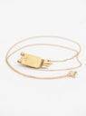 Heart Moonstone & Diamonds Necklace Gold by Celine Daoust | Couverture & The Garbstore
