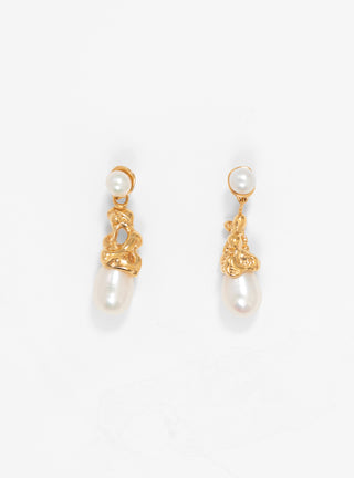 Sophia Drop Earrings 14k Gold-plated Bronze by Faris | Couverture & The Garbstore