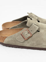 Boston SFB Suede Clogs Taupe by Birkenstock | Couverture & The Garbstore