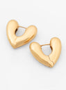 Small Heart Gold-Plated Hoop Earrings