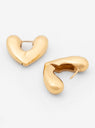 Small Heart Gold-Plated Hoop Earrings