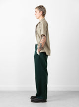 Embroidered Western Trousers Green by TOGA VIRILIS | Couverture & The Garbstore