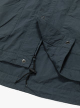 Hooded Nylon Blouson Blue Charcoal by Still By Hand | Couverture & The Garbstore