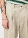 Linen Mixed Baker Pants Taupe Still by Hand 