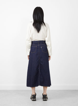 Denim 5-Pocket Maxi Skirt Blue Indigo by BEAMS BOY | Couverture & The Garbstore