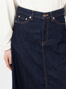 Denim 5-Pocket Maxi Skirt Blue Indigo