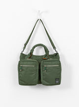 Toga Porter Tote Bag green with shoulder strap