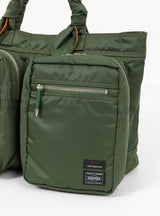 Toga Porter Tote Bag greenclose up front pocket