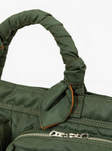 Toga Porter Tote Bag green wrap handle