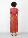 Ninon Hand Woven Long Dress Automne on model 