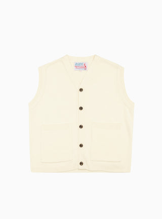 Pocket Sweater Vest Cream by The English Difference | Couverture & The Garbstore