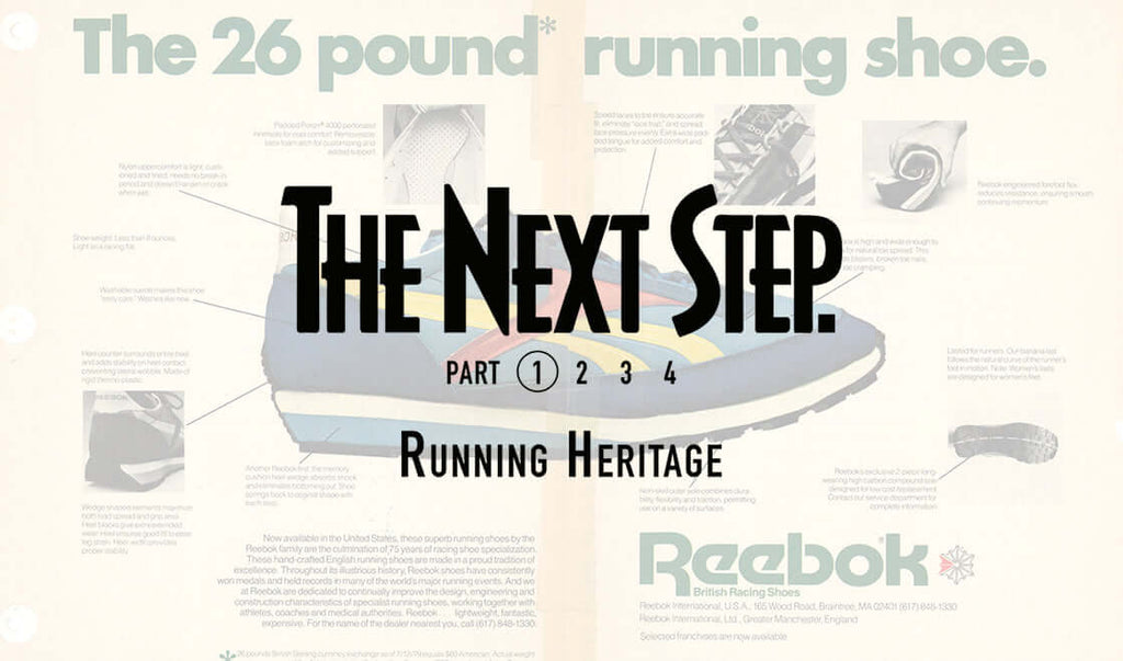 Reebok The Next Step: Running Heritage | Couverture & The Garbstore