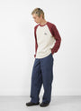  Field Pant in Blue from Stüssy by Couverture & The Garbstore 
Model side 
