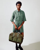 FORCE 2-Way Duffle Bag Olive Drab on model 