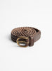 2cm 9ply Polo Tip Belt Dark Brown by Dragon Diffusion at Couverture & The Garbstore