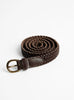 2cm 9ply Polo Tip Belt Dark Brown by Dragon Diffusion at Couverture & The Garbstore 4 