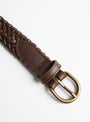 2cm 9ply Polo Tip Belt Dark Brown by Dragon Diffusion at Couverture & The Garbstore
Close-up