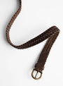 2cm 9ply Polo Tip Belt Dark Brown by Dragon Diffusion at Couverture & The Garbstore 2 
