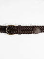 2cm 9ply Polo Tip Belt Dark Brown by Dragon Diffusion at Couverture & The Garbstore 1 