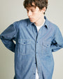 Rucker Chambray shirt blue Pilgrim surf and supply