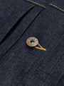 Type 1+ Cashmere Denim Jacket Rinse by TDR at Couverture and The Garbstore rivet 