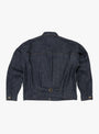 Type 1+ Cashmere Denim Jacket Rinse by TDR at Couverture and The Garbstore rear 