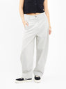 White wide fit pant
