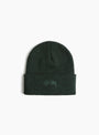 The Stock Cuff Beanie from Stüssy comes in Marled Hunter Green at Couverture & The garbstore
front 