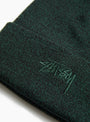 The Stock Cuff Beanie from Stüssy comes in Marled Hunter Green at Couverture & The garbstore
detail 