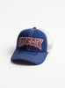 The MD Burly Threads Trucker Cap from Stüssy comes in Navy at couverture & the Garbstore
side 