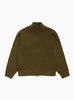 The Military Patch Zip Sweater from Stüssy arrives in Green at Couverture & The Garbstore
front 