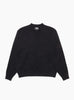 The Tonal Mock Neck Sweater from Stüssy arrives in Black at Couverture & The Garbstore
front 