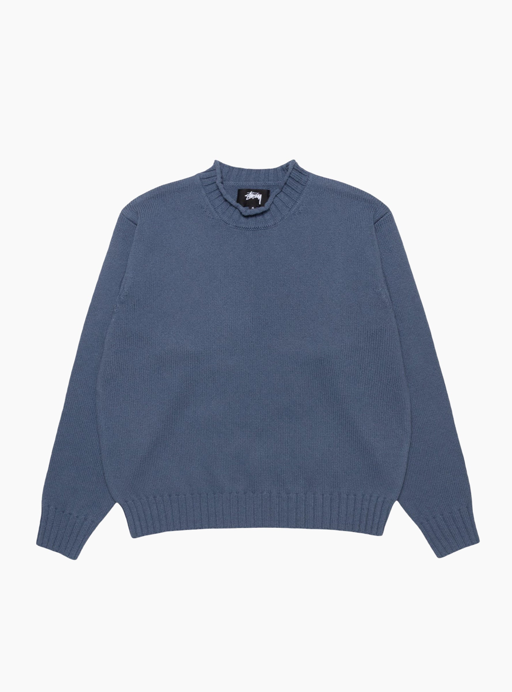 Tonal Mock Neck Sweater Washed Blue by Stüssy | Couverture & The