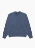 The Tonal Mock Neck Sweater from Stüssy in Washed Blue at Couverture & The Garbstore
Front 