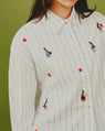 Mujeres Hand-Embroidered Shirt Multi
