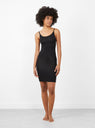 Slip Dress Black by Baserange | Couverture & The Garbstore 
front 