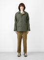 Angler Jacket Olive At Couverture & The Garbstore By Garbstore Model Shot