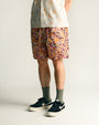Home Party Shorts Orange Floral At Couverture & The Garbstore By Home Party Model Shot