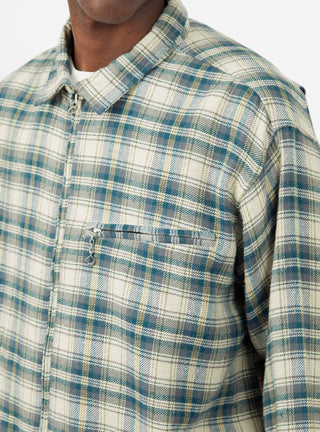 Grande Zip Shirt Ecru Check by Garbstore | Couverture & The Garbstore