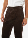 Manager Pleated Cord Pants Brown by Garbstore | Couverture & The Garbstore