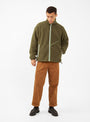Zip Up Fleece Olive by Garbstore | Couverture & The Garbstore