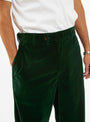Velvet Manager Pants Bottle Green by Garbstore | Couverture & The Garbstore