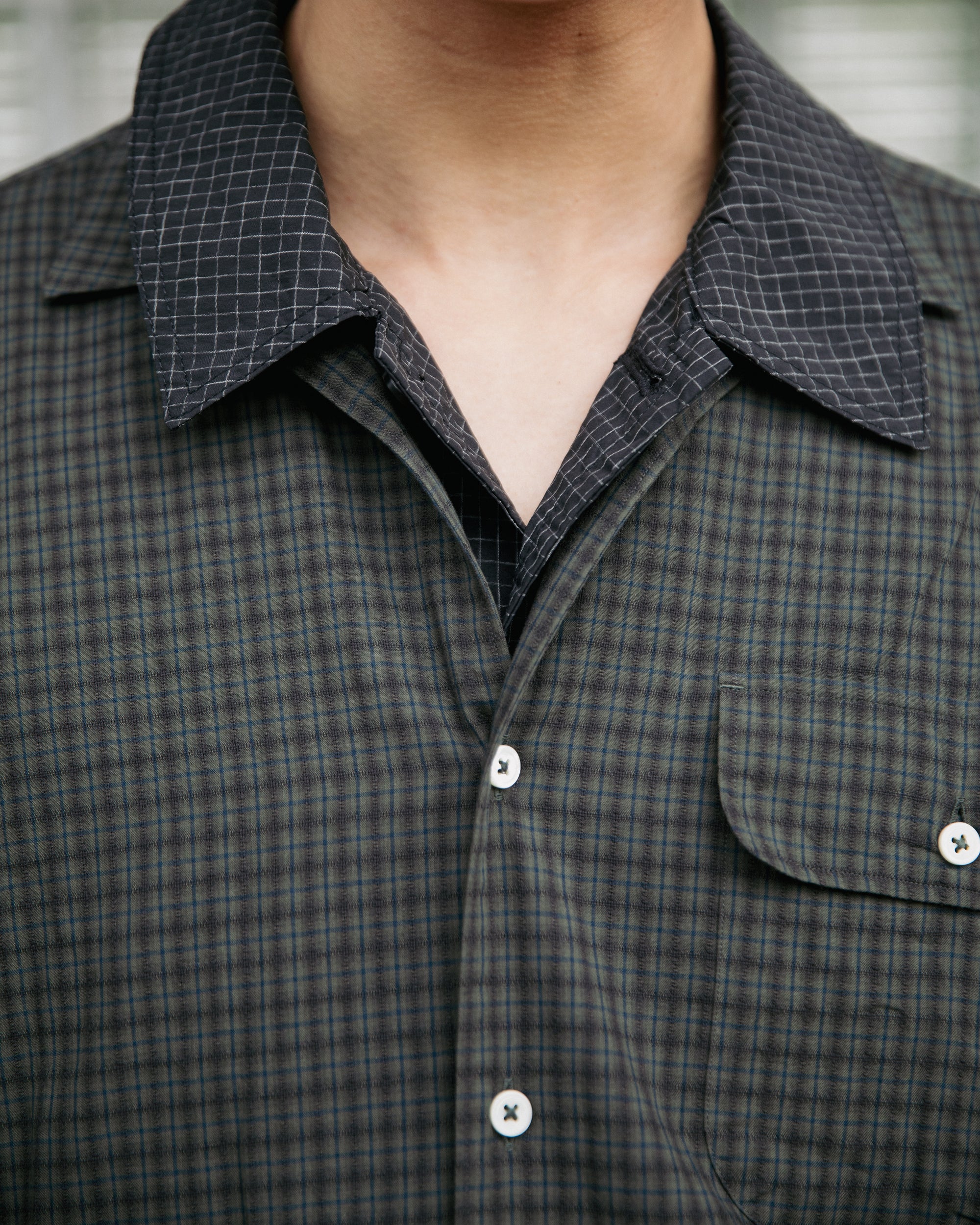 Liam SS Plaid Shirt Blue by Stüssy | Couverture & The Garbstore 