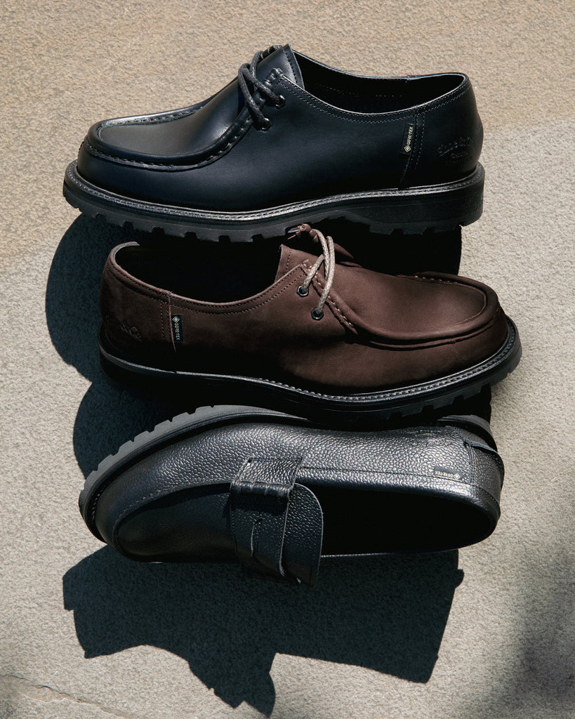 Chimey Shoe Black Smooth Leather & Cow Hair by Paraboot