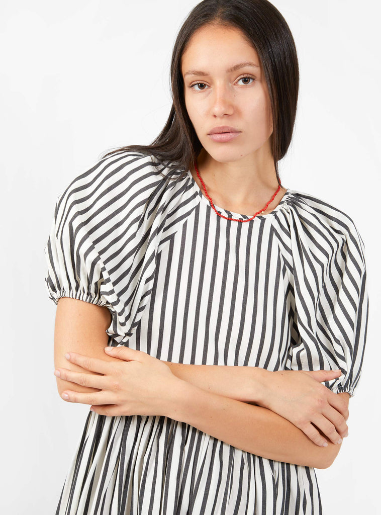Naya Rea x Couverture exclusive striped dress styled by Couverture