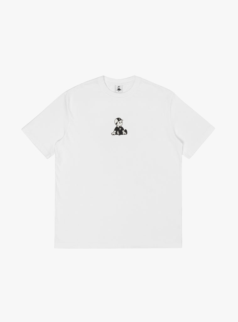 Boy Logo T-shirt White by Pawa Speed Sports at Couverture & The Garbstore front 