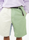 Crazy G Shorts Ecru & Green by Gramicci | Couverture & The Garbstore