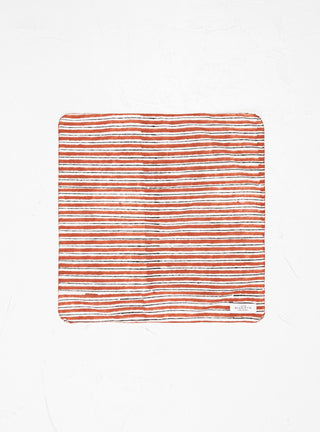 Rita Brick set of 4 Napkins Red Stripe by Scarlette Ateliers | Couverture & The Garbstore